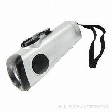 Dynamo Crank Torch with 1 LED, Customized Colors Available